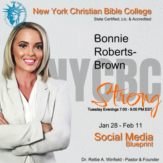 Social Media Blueprint- Professor Bonnie Roberts Brown